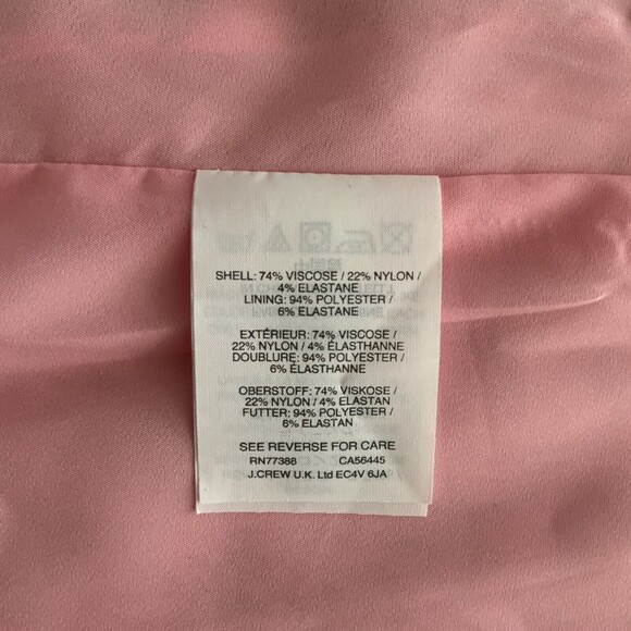 J. Crew Tank Dress Pink Umbrella Print Empire Waist Sleeveless 10 - Picture 8 of 13